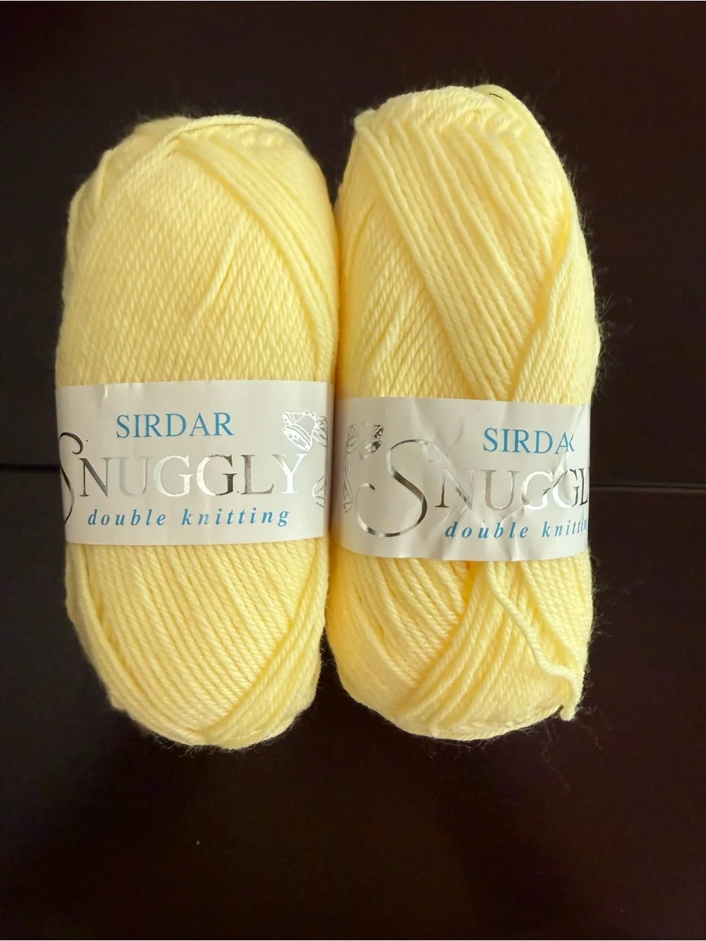 Snuggly Double Knitting Yarn- Soft Pale Yellow